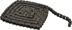 Morse - 1/2" Pitch, ANSI 41, Single Strand Roller Chain - Chain No. 41, 10 Ft. Long, 0.306" Roller Diam, 1/4" Roller Width - Top Tool & Supply