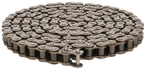 Morse - 3/4" Pitch, ANSI 60, Single Strand Roller Chain - Chain No. 60, 10 Ft. Long, 15/32" Roller Diam, 1/2" Roller Width - Top Tool & Supply