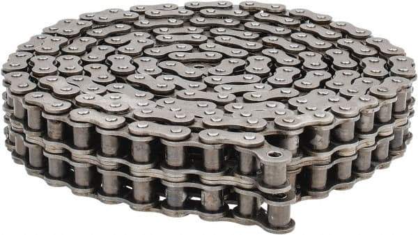 Morse - 3/4" Pitch, ANSI 60-2, Double Strand Roller Chain - Chain No. 60-2, 10 Ft. Long, 15/32" Roller Diam, 1/2" Roller Width - Top Tool & Supply