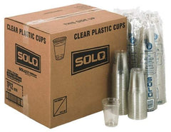 Solo - Solo Plastic Cold Cups, 12 oz Clear - Plastic Cold Cups, 12 Ounce Clear - Top Tool & Supply