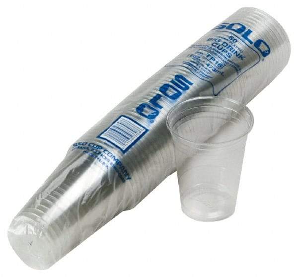 Solo - Solo Plastic Cold Cups, 16 oz Clear - Plastic Cold Cups, 16 Ounce Clear - Top Tool & Supply