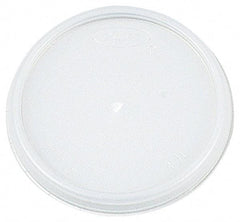 DART - Dart Lids for 8 oz Hot/Cold Foam Cups, Vented - White - Top Tool & Supply