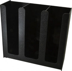 Vertiflex Products - 12-3/4 x 4-1/2 x 12" Three Column Cup Holder - Black - Top Tool & Supply