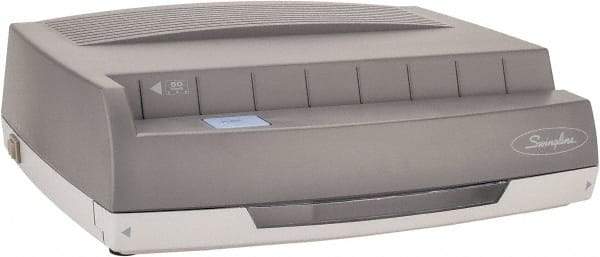 Swingline - Paper Punches Type: 50 Sheet Electric 3-Hole Punch Color: Beige - Top Tool & Supply