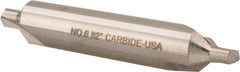 Hertel - #6 Plain Cut 82° Incl Angle Solid Carbide Combo Drill & Countersink - Top Tool & Supply