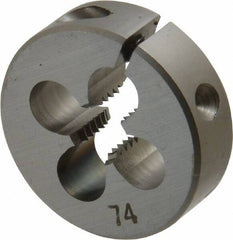 OSG - #12-28 UNF High Speed Steel Round Adjustable Die - Top Tool & Supply