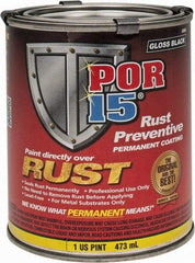 POR-15 - 1 Pint, Black, Rust Preventative Paint - Comes in Can - Top Tool & Supply