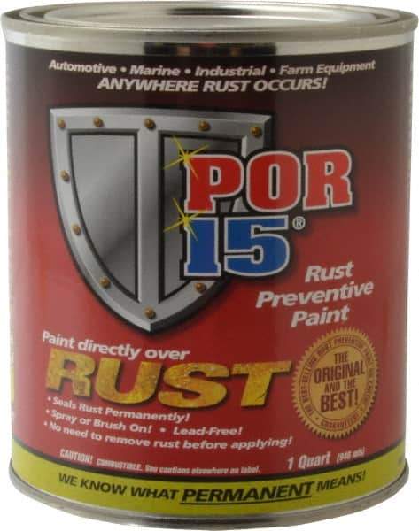 POR-15 - 1 Quart, Clear, Rust Preventative Paint - Comes in Can - Top Tool & Supply