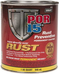 POR-15 - 1 Quart, Gray, Rust Preventative Paint - Comes in Can - Top Tool & Supply