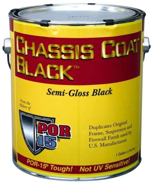 POR-15 - Semigloss Black Automotive Topcoat - 1 Gal Can with Handle - Top Tool & Supply