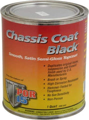 POR-15 - Semigloss Black Automotive Topcoat - 1 Qt Can - Top Tool & Supply