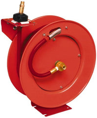 Lincoln - 50' Spring Retractable Hose Reel - Top Tool & Supply