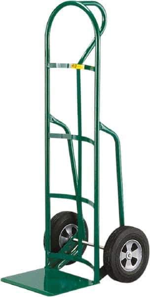 Little Giant - 800 Lb Capacity 49" OAH Hand Truck - 12 x 14" Base Plate, Loop Handle, Steel, Solid Rubber Wheels - Top Tool & Supply