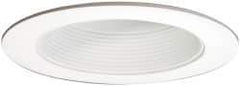 Cooper Lighting - 7-1/4 Inch Wide, Water Resistant, White Fixture Baffle Trim - Aluminum, 6 Inch ML7X LED Downlight Modules, UL/cUL Wet Location Listed - Top Tool & Supply