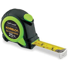 Komelon - 25' x 1" Yellow Blade Tape Measure - Top Tool & Supply