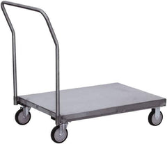 Jamco - 1,200 Lb Capacity Platform Truck - Stainless Steel Deck, 48" OAW, 9" Platform Height - Top Tool & Supply