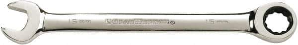 GearWrench - 24mm 12 Point Combination Wrench - 13.114" OAL, Steel, Full Polish Finish - Top Tool & Supply