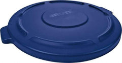 Rubbermaid - Round Lid for Use with 44 Gal Round Trash Cans - Blue, Plastic, For 2643 Brute Trash Cans - Top Tool & Supply