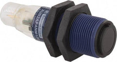 Telemecanique Sensors - 4 Pin M12 Connector, 15m Nominal Distance, Shock and Vibration Resistant, Through Beam Photoelectric Sensor - 12 to 24 VDC, 500 Hz, PBT, 2.36 Inch Long x 0.71 Inch Wide - Top Tool & Supply