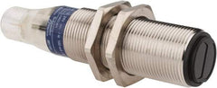 Telemecanique Sensors - 4 Pin M12 Connector, 0.6m Nominal Distance, Shock and Vibration Resistant, Diffused Photoelectric Sensor - 12 to 24 VDC, 500 Hz, Nickel Plated Brass, 2.99 Inch Long x 0.71 Inch Wide - Top Tool & Supply