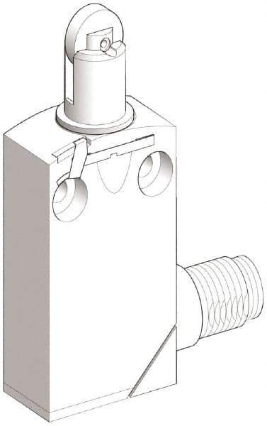 Telemecanique Sensors - SPDT, NC/NO, 240 VAC, 250 VDC, Screw Terminal, Roller Plunger Actuator, General Purpose Limit Switch - 1, 2, 6, 12, 13, 4X, 6P NEMA Rating, IP66, IP67, IP68 IPR Rating - Top Tool & Supply