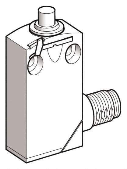 Telemecanique Sensors - SPCO, 2NC/2NO, 240 VAC, 250 VDC, Screw Terminal, End Plunger Actuator, General Purpose Limit Switch - 1, 2, 6, 12, 13, 4X, 6P NEMA Rating, IP66, IP67, IP68 IPR Rating - Top Tool & Supply