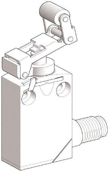 Telemecanique Sensors - SPDT, NC/NO, 240 VAC, 250 VDC, Screw Terminal, Roller Plunger Actuator, General Purpose Limit Switch - 1, 2, 6, 12, 13, 4X, 6P NEMA Rating, IP66, IP67, IP68 IPR Rating - Top Tool & Supply