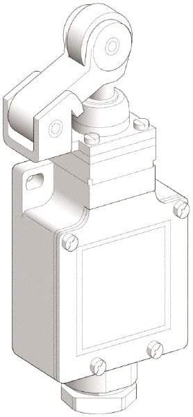 Telemecanique Sensors - SPDT, NC/NO, 240 VAC, 250 VDC, Screw Terminal, Roller Plunger Actuator, General Purpose Limit Switch - 1, 2, 4, 6, 12, 13, 6P NEMA Rating, IP66 IPR Rating - Top Tool & Supply