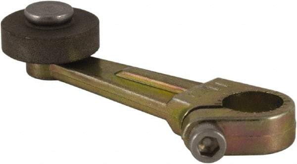 Square D - 2 Inch Long, 1/4 Inch Diameter, Cast Zinc Body, Limit Switch Operator - 1/4 Inch Face Width, Iron Roller, For Use with Limit Switches - Top Tool & Supply