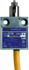 Square D - SPDT, NC/NO, 240 VAC, 4 Pin M12 Male Terminal, Roller Plunger Actuator, General Purpose Limit Switch - 1, 2, 4, 6, 6P NEMA Rating, IP67 IPR Rating, 80 Ounce Operating Force - Top Tool & Supply