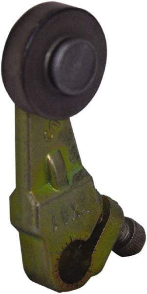 Square D - 1-1/2 Inch Long, 1/4 Inch Diameter, Cast Zinc Body, Limit Switch Lever Roller - 1/4 Inch Face Width, Steel Roller, For Use with Limit Switches - Top Tool & Supply