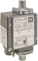 Square D - 4, 13 and 4X NEMA Rated, SPDT, 500 psi, Electromechanical Pressure and Level Switch - Adjustable Pressure, 120 VAC at 6 Amp, 125 VDC at 0.22 Amp, 240 VAC at 3 Amp, 250 VDC at 0.27 Amp, 1/4 Inch Connector, Screw Terminal, For Use with 9012G - Top Tool & Supply