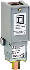 Square D - 1 NEMA Rated, SPDT, 3 to 150 psi, Electromechanical Pressure and Level Switch - Fixed Pressure, 120 VAC at 6 Amp, 125 VDC at 0.22 Amp, 240 VAC at 3 Amp, 250 VDC at 0.27 Amp, 1/4 Inch Connector, Screw Terminal, For Use with 9012G - Top Tool & Supply