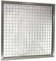 Made in USA - Galvanized Steel Wire Air Filter Frame - 20" Noml Height x 1" Noml Depth x 25" Noml Width, For Use with Filter Pads - Top Tool & Supply