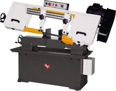 Rong Fu - 5 x 16" Max Capacity, Manual Step Pulley Horizontal Bandsaw - 114, 196, 288 & 377 SFPM Blade Speed, 110 Volts, 45°, 1.5 hp, 1 Phase - Top Tool & Supply