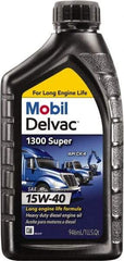 Mobil - 1 Quart Diesel Engine Oil - Grade 15W-40 - Top Tool & Supply