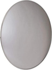 PRO-SAFE - Outdoor Round Convex Safety, Traffic & Inspection Mirrors - Acrylic Lens, Laminated Hardboard Backing, 26" Diam x 2-1/2" High, 28' Max Covered Distance - Top Tool & Supply