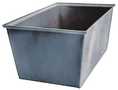 Bayhead Products - Gray Polyethylene Tote Container - Nesting, 23" Long x 15" Wide x 12" High - Top Tool & Supply