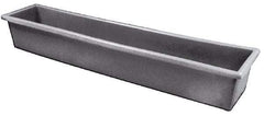 Bayhead Products - Gray Polyethylene Tote Container - Nesting, 54-1/2" Long x 11-1/2" Wide x 8" High - Top Tool & Supply