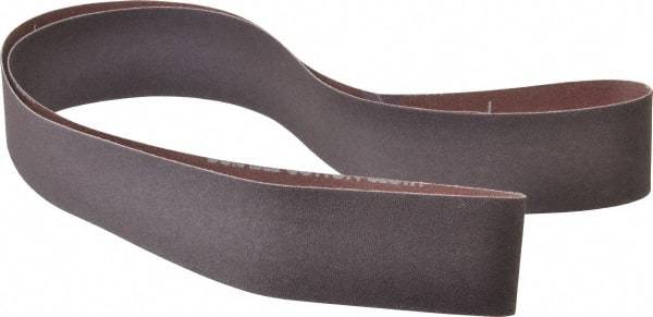 Norton - 2" Wide x 60" OAL, 100 Grit, Aluminum Oxide Abrasive Belt - Aluminum Oxide, Fine, Coated, X Weighted Cloth Backing, Series R228 - Top Tool & Supply