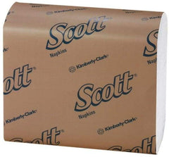 Scott - 10,000 Piece, 7" Long x 13-1/2" Wide, Tall Folded Dispenser Snack Paper Napkins - 1 Ply, White - Top Tool & Supply