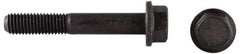 Value Collection - 5/8-11 UNC, 5" Length Under Head, Hex Drive Flange Bolt - 1-1/2" Thread Length, Grade 8 Alloy Steel, Smooth Flange, Phosphate & Oil Finish - Top Tool & Supply