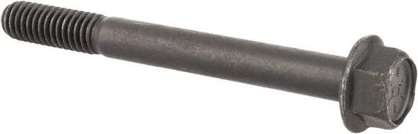 Value Collection - 5/16-18 UNC, 3" Length Under Head, Hex Drive Flange Bolt - 7/8" Thread Length, Grade 8 Alloy Steel, Smooth Flange, Phosphate & Oil Finish - Top Tool & Supply