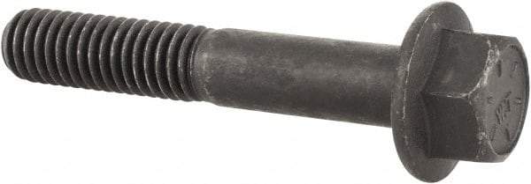 Value Collection - 3/8-16 UNC, 2-1/4" Length Under Head, Hex Drive Flange Bolt - 1" Thread Length, Grade 8 Alloy Steel, Smooth Flange, Phosphate & Oil Finish - Top Tool & Supply