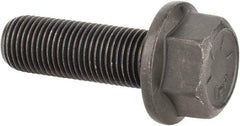 Value Collection - 1/2-20 UNF, 1-1/2" Length Under Head, Hex Drive Flange Bolt - 1-1/2" Thread Length, Grade 8 Alloy Steel, Smooth Flange, Phosphate & Oil Finish - Top Tool & Supply