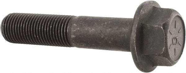 Value Collection - 1/2-20 UNF, 2-1/2" Length Under Head, Hex Drive Flange Bolt - 1-1/4" Thread Length, Grade 8 Alloy Steel, Smooth Flange, Phosphate & Oil Finish - Top Tool & Supply