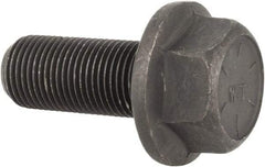 Value Collection - 5/8-18 UNF, 1-1/2" Length Under Head, Hex Drive Flange Bolt - 1-1/2" Thread Length, Grade 8 Alloy Steel, Smooth Flange, Phosphate & Oil Finish - Top Tool & Supply