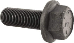 Value Collection - 5/8-18 UNF, 1-3/4" Length Under Head, Hex Drive Flange Bolt - 1-1/2" Thread Length, Grade 8 Alloy Steel, Smooth Flange, Phosphate & Oil Finish - Top Tool & Supply