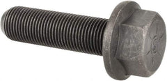 Value Collection - 5/8-18 UNF, 2-1/4" Length Under Head, Hex Drive Flange Bolt - 1-1/2" Thread Length, Grade 8 Alloy Steel, Smooth Flange, Phosphate & Oil Finish - Top Tool & Supply