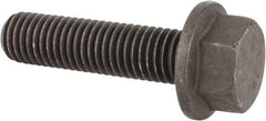 Value Collection - 5/8-11 UNC, 2-1/2" Length Under Head, Hex Drive Flange Bolt - 1-1/2" Thread Length, Grade 8 Alloy Steel, Smooth Flange, Phosphate & Oil Finish - Top Tool & Supply